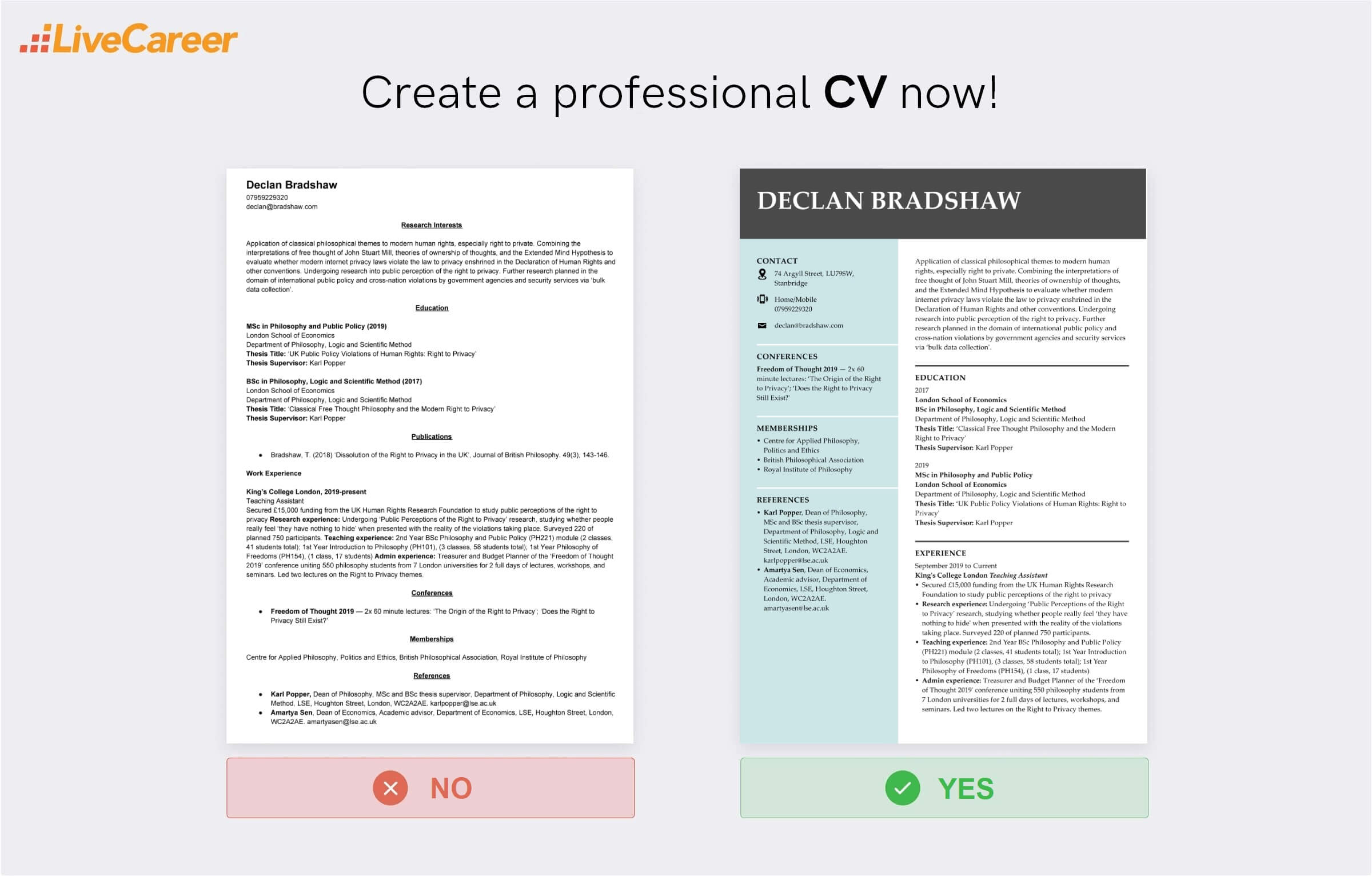 akademisk cv