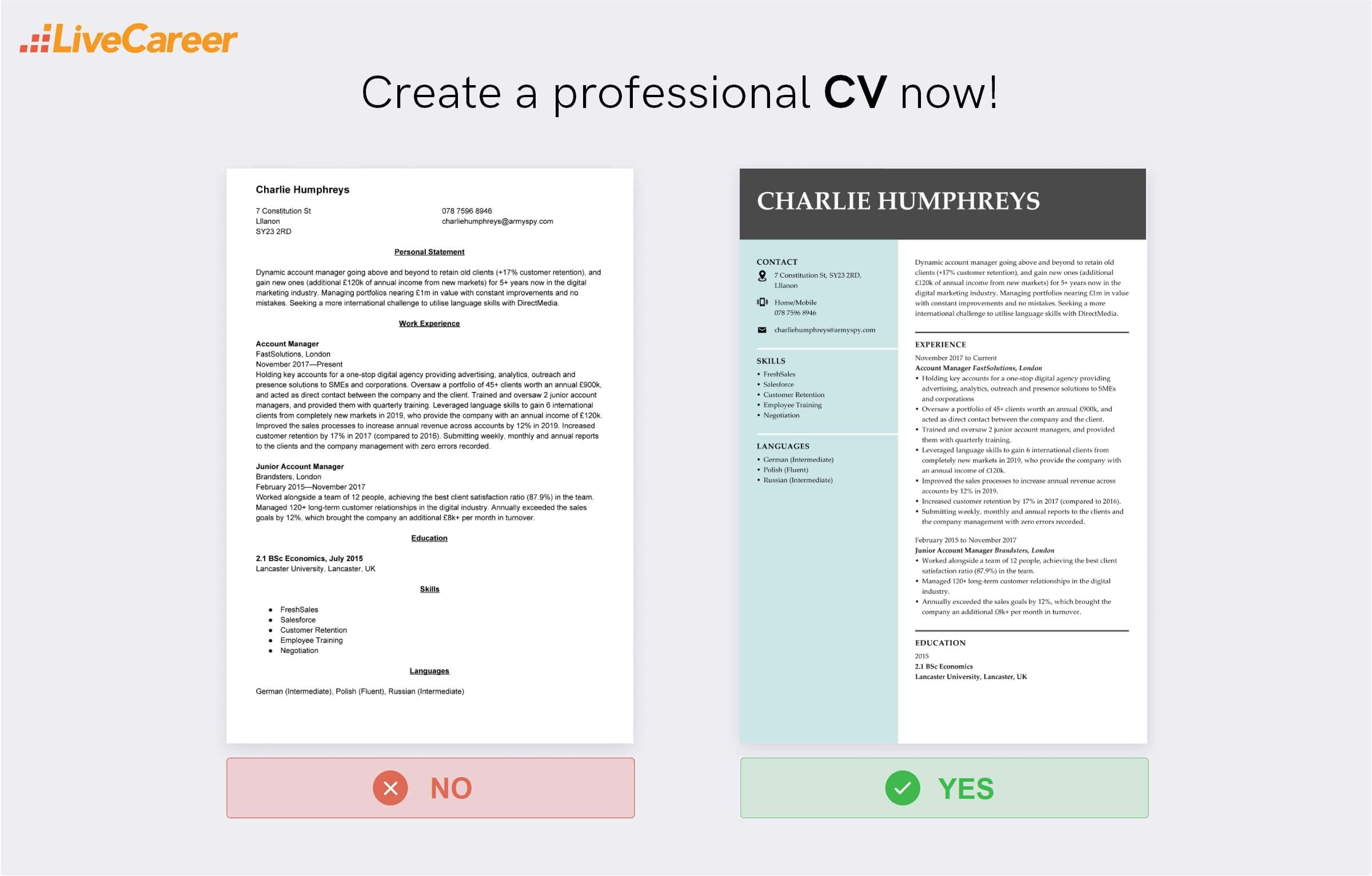 kundansvarig cv exempel