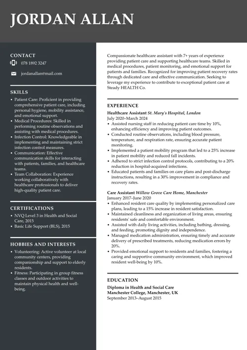 ATS-vänligt CV-prov