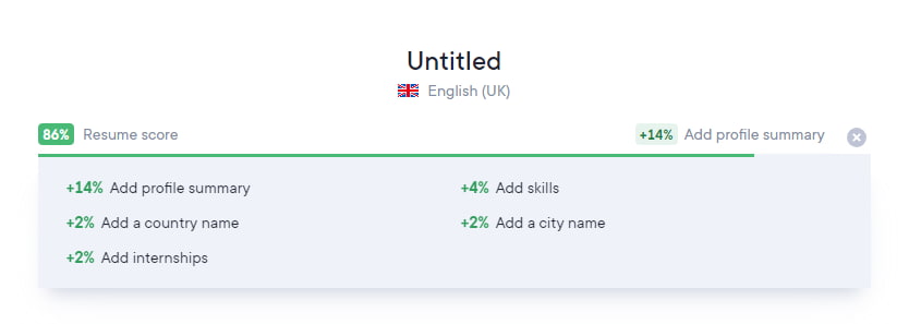 CV-poäng i Career.io