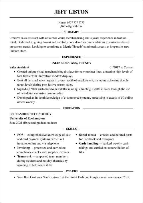 bästa cv-mall