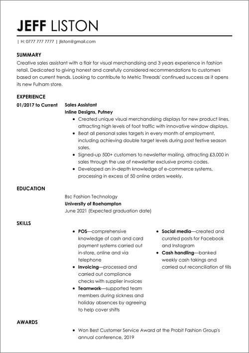 bästa cv-mall