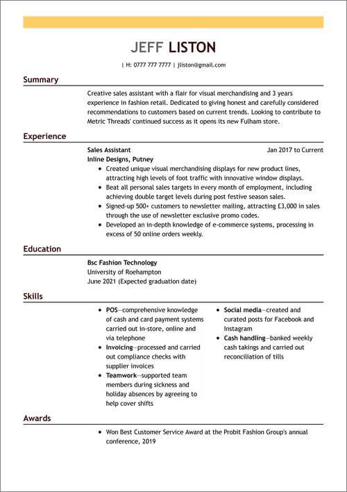 bästa cv-mall