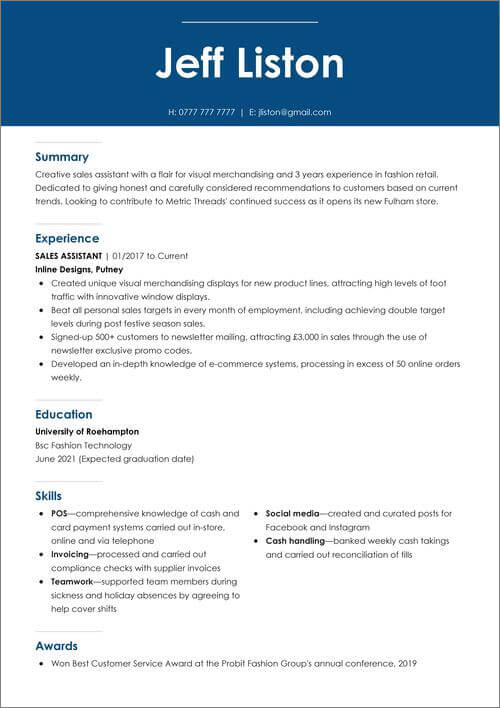 bästa cv-mall