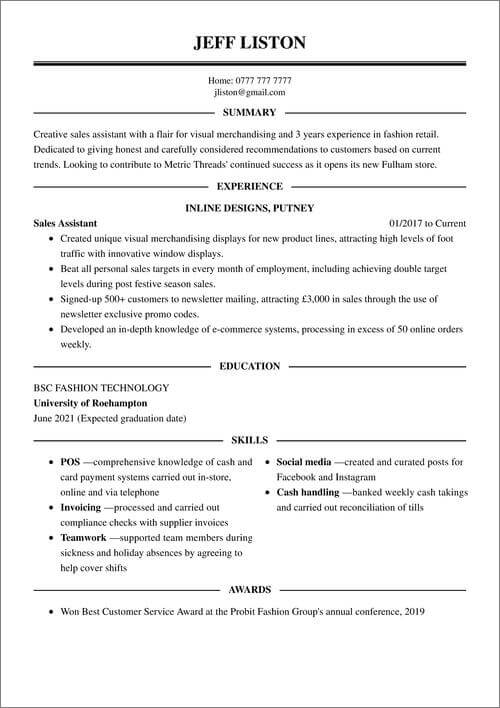 bästa cv-mall