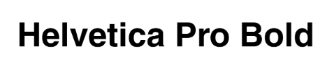 Helvetica fet stil