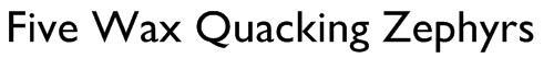 Gill Sans teckensnitt