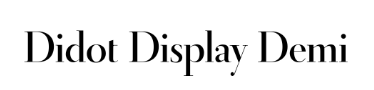 Didot demi-teckensnitt