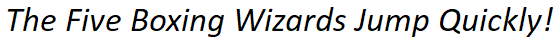 Calibri kursivt teckensnitt