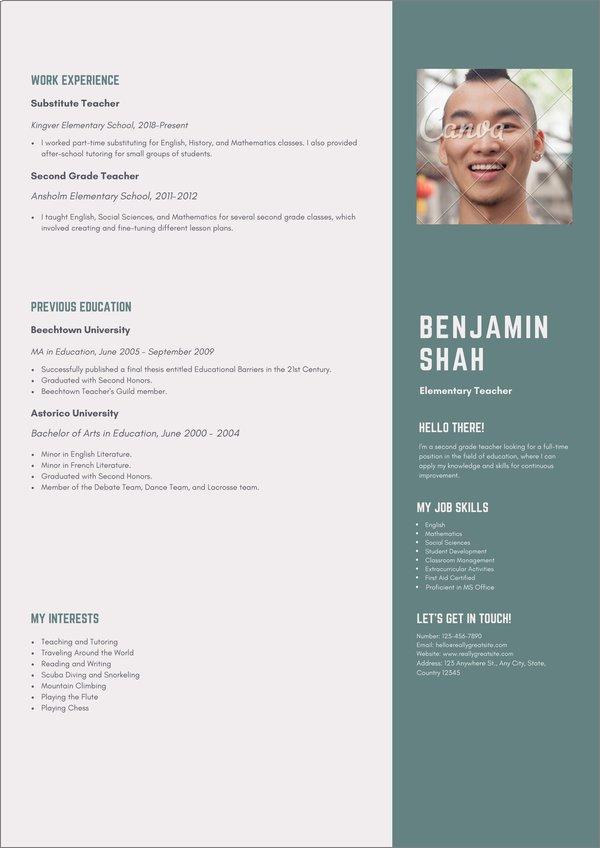 canva cv