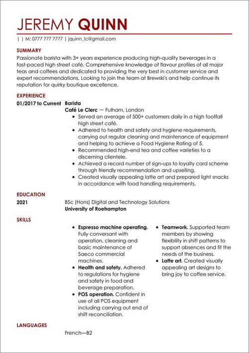cv design