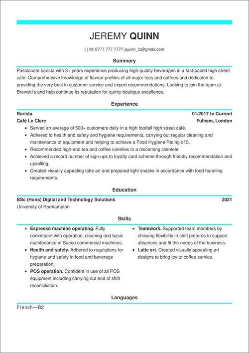 cv design