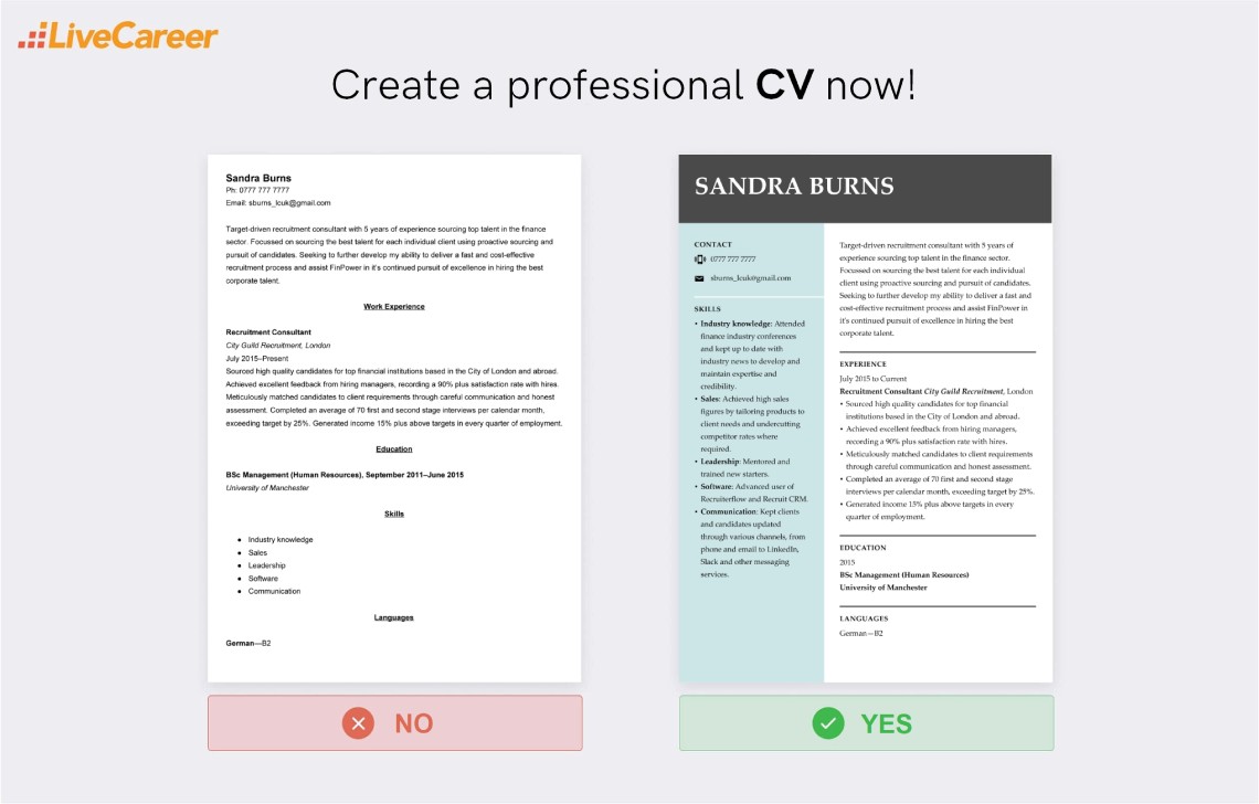 cv struktur