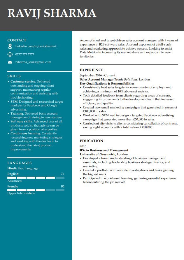 LiveCareer gratis CV-mall