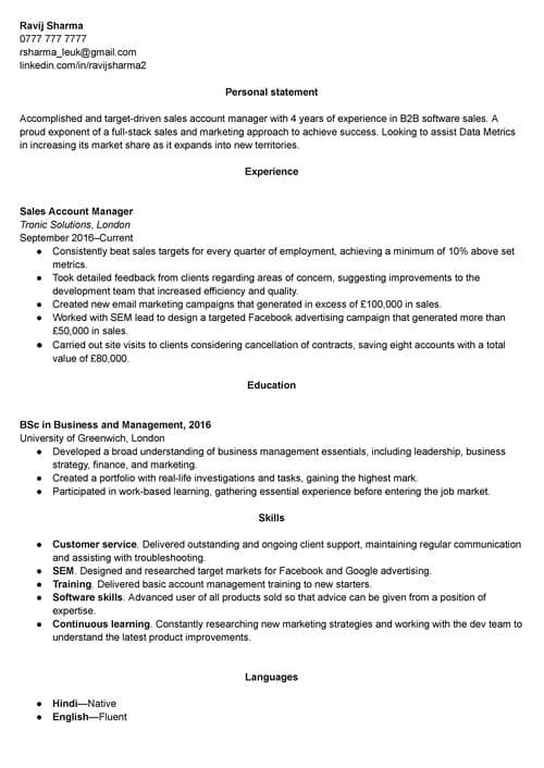gratis CV-mall för Google Dokument