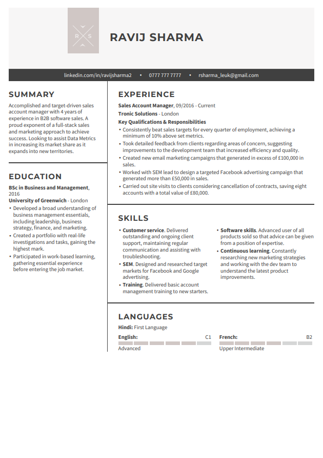 LiveCareer gratis CV-mall