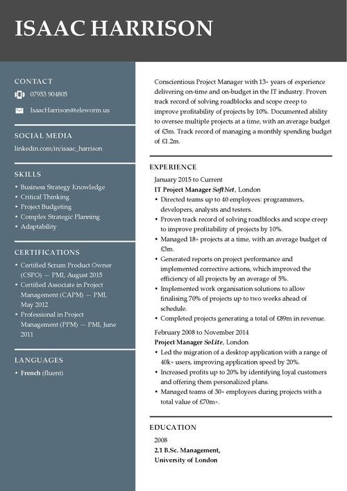cv byggare