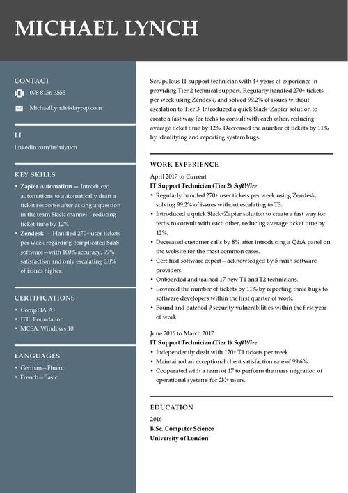 hårda färdigheter på ett cv-exempel