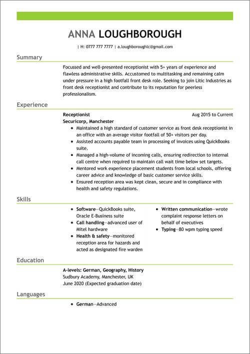 visuellt cv